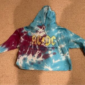 AC/DC crop sweater